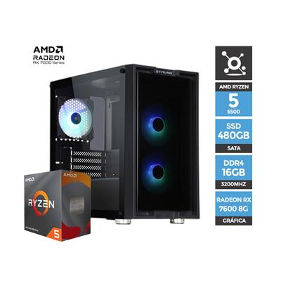 PC Gamer Armada AMD Ryzen 5 5500 A520 16GB 480GB S