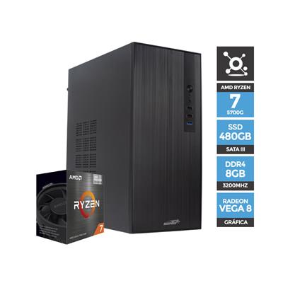 PC Armada AMD Ryzen 7 5700G A520M 8GB SSD 480GB