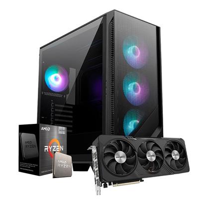 PC Gamer Armada AMD Ryzen 7 5700X3D B550 32GB 1TB SSD M.2 RX 7800 XT 16G
