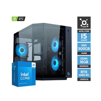 PC Gamer Armada INTEL Core i5-14400F B760M 16GB 500GB SSD NVMe RTX 4060 8G