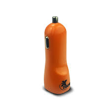 Cargador Usb Para Auto Color Naranja
